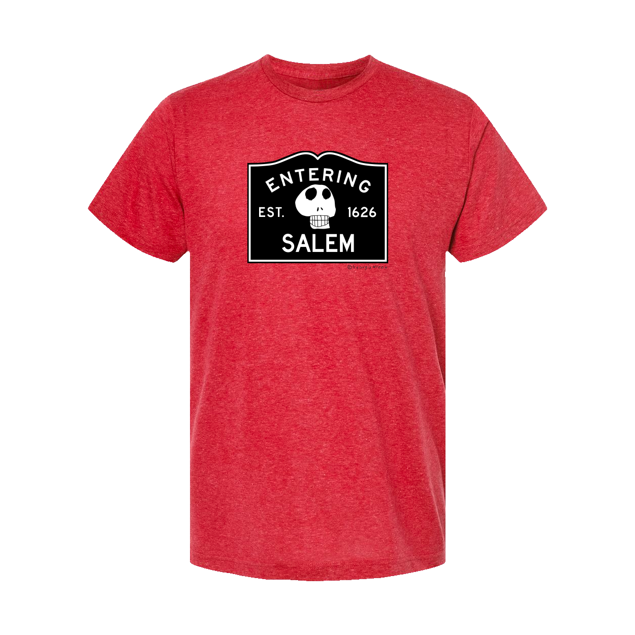 Entering Salem (Adult) T-Shirt (Heather Red)