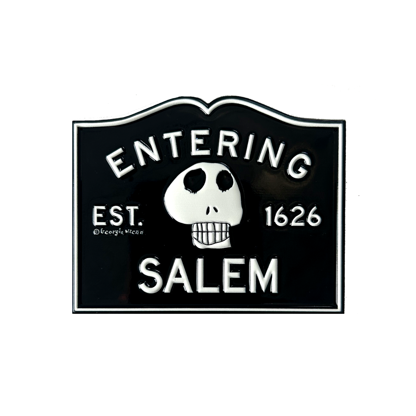 Entering Salem Sign Magnet
