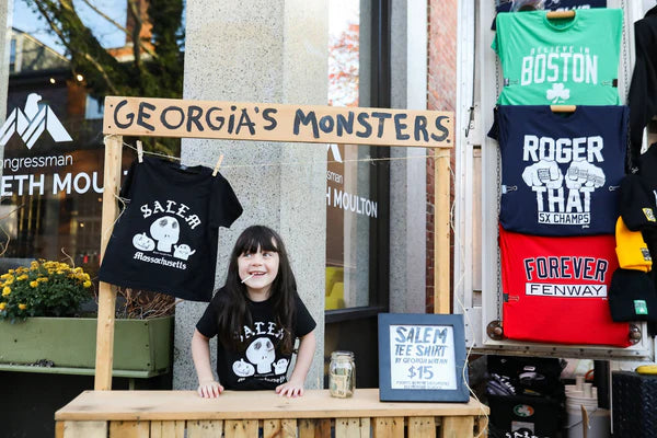 LIMITED SALEM, MASSACHUSETTS T-SHIRT BY 6 YEAR OLD GEORGIA WRENN (***NOW SOLD OUT***)