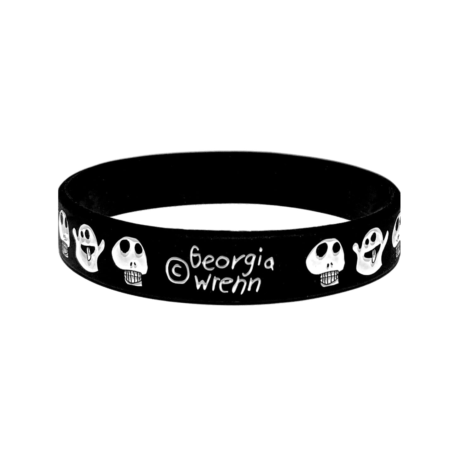 Salem Skull/Ghost Silicone Bracelet