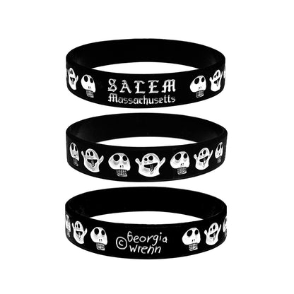 Salem Skull/Ghost Silicone Bracelet