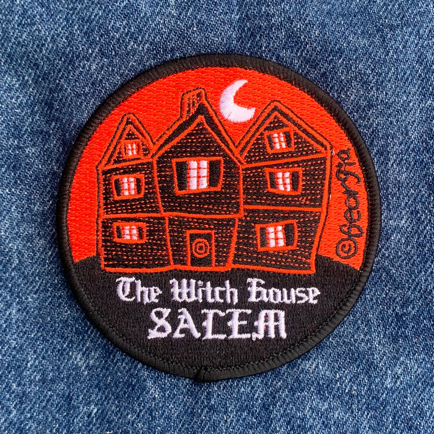 Salem "Witch House" Circle Witch Patch