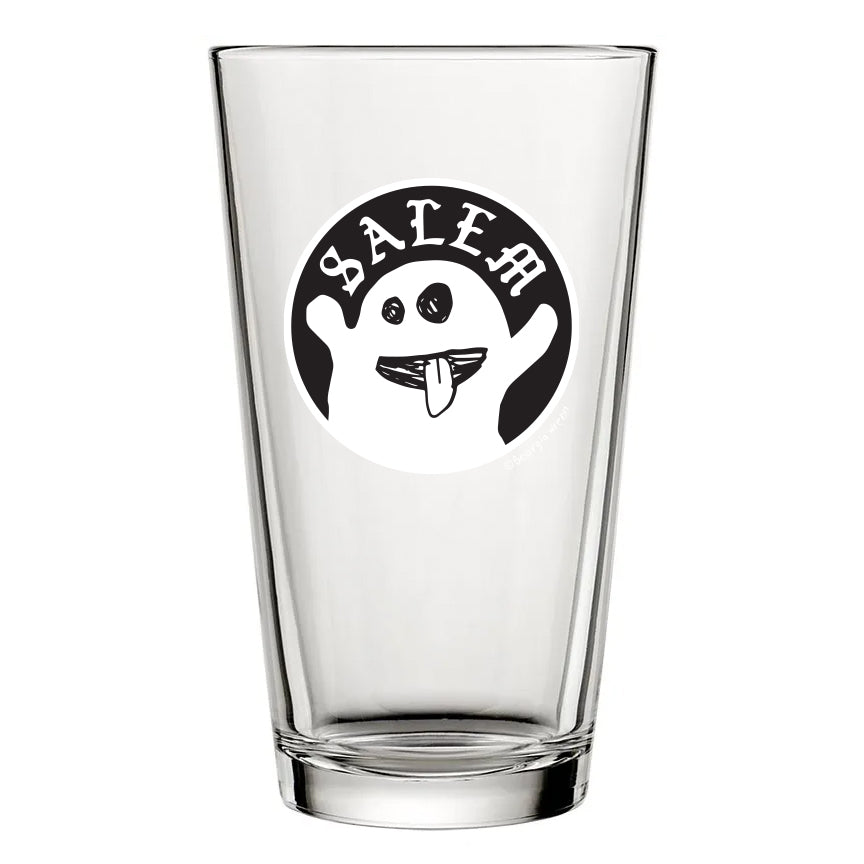 Salem ghost pint glass 16oz