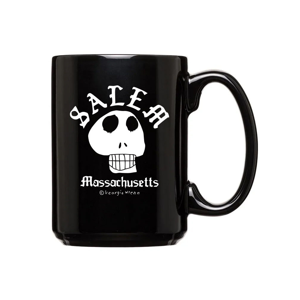 Salem skull black mug 15oz