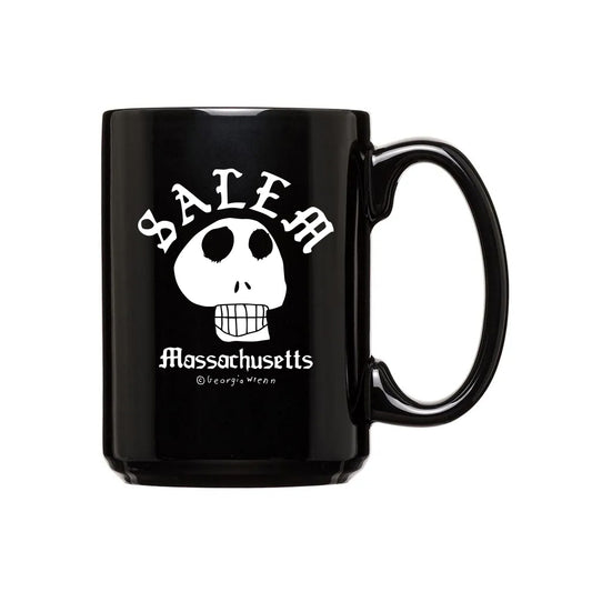 Salem skull black mug 15oz