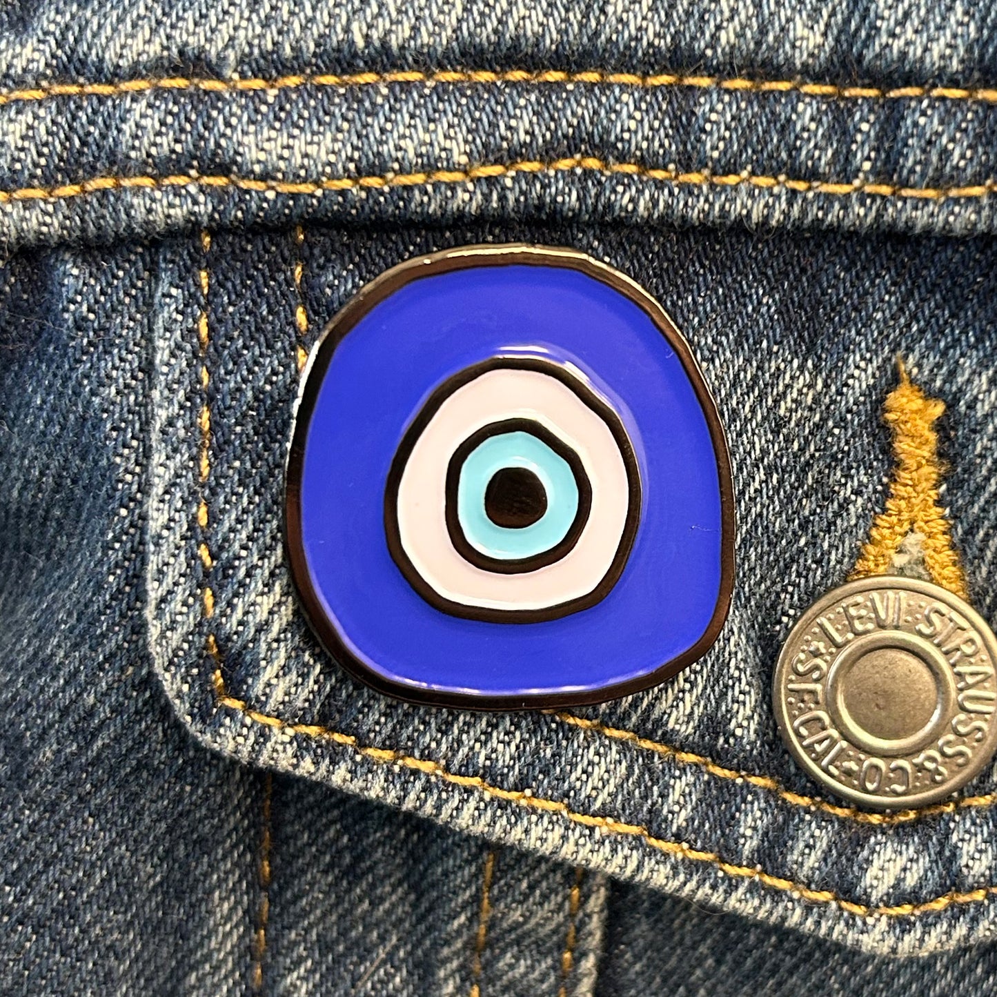 "Evil Eye" Enamel Pin