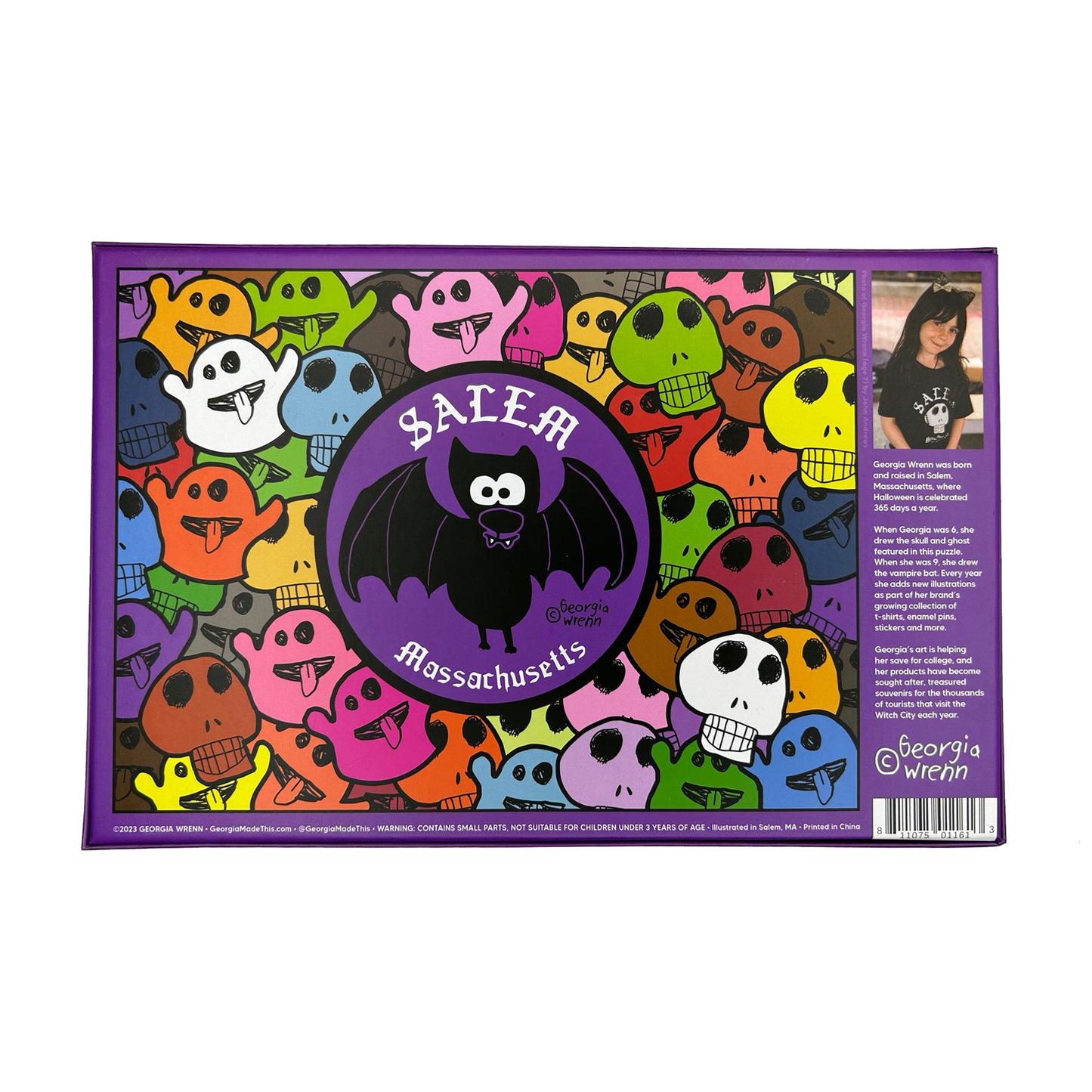 "Skulls, Ghosts, & Vampire Bat" Salem, Massachusetts 1,000-Piece Puzzle