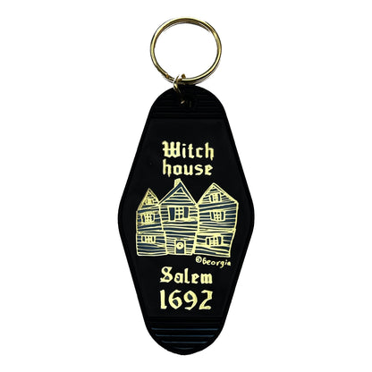 Salem Witch House Motel-Style Keychain