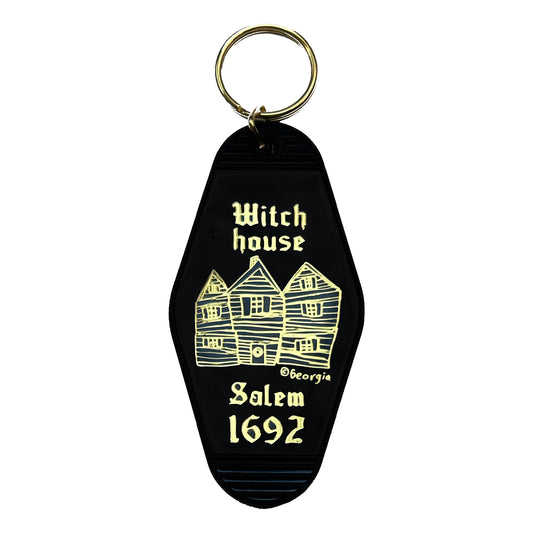 Salem Witch House Motel-Style Keychain