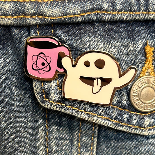 Atomic x GMT Coffee Ghost Enamel Pin