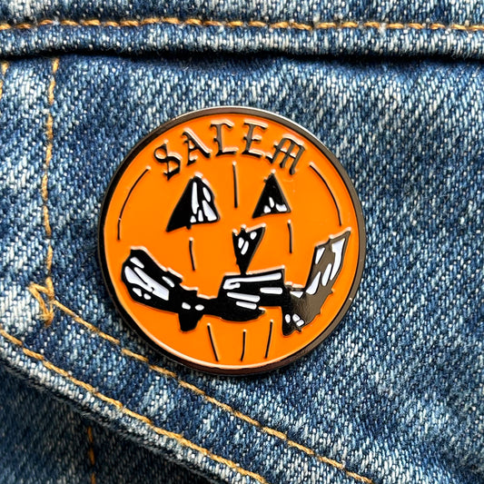 Salem Pumpkin Enamel Pin