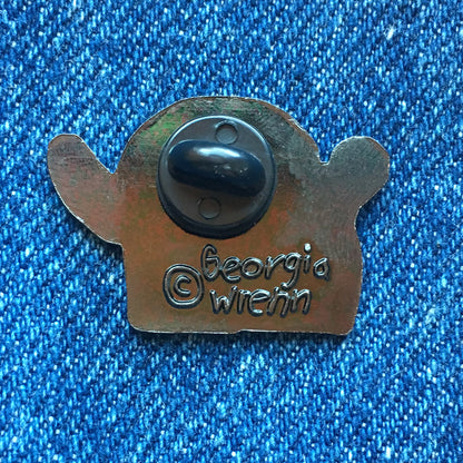 Ghost Enamel Pin