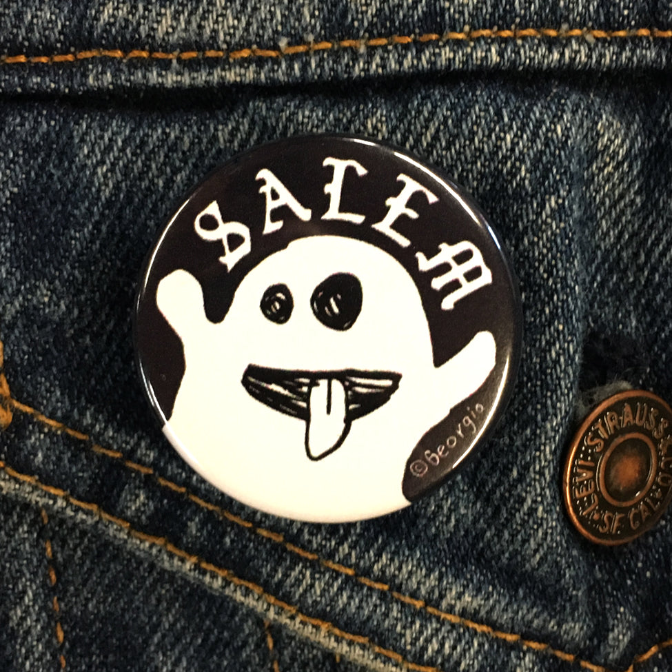 Salem Ghost 1.5" Button