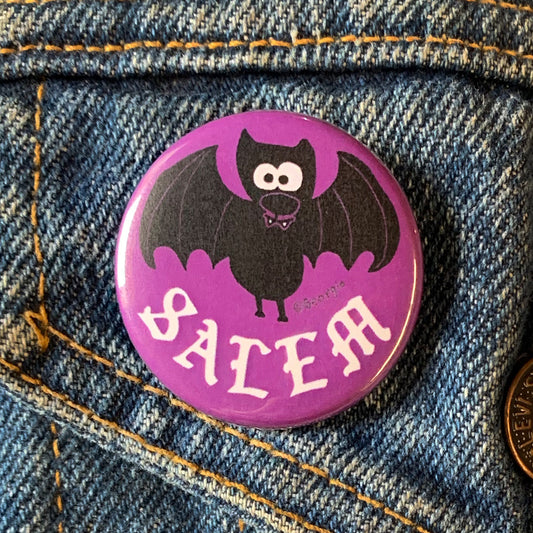 Salem Vampire Bat 1.5" Button