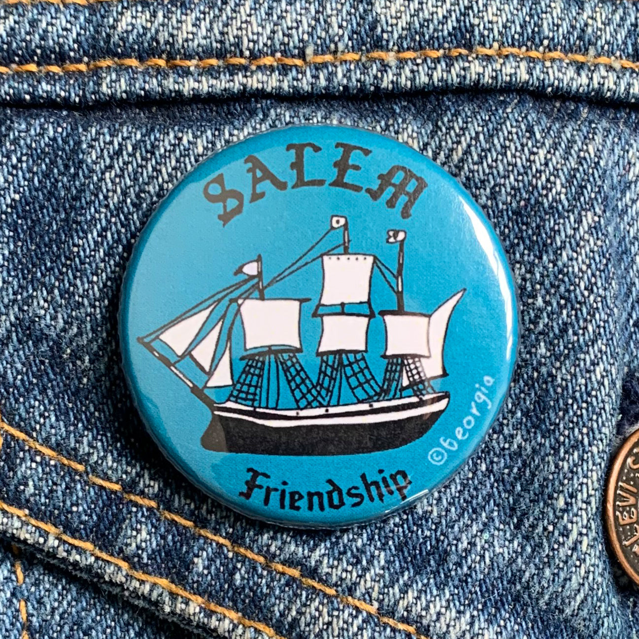 Salem Friendship 1.5" Button