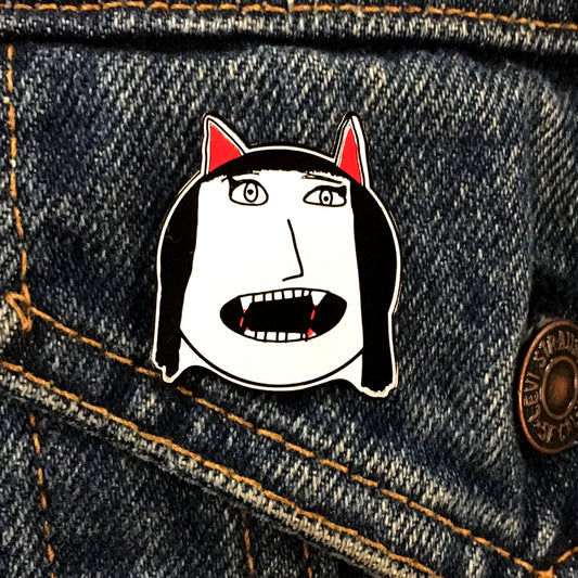 Vampire Girl Enamel Pin