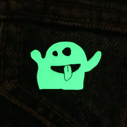 GLOWING Ghost Enamel Pin