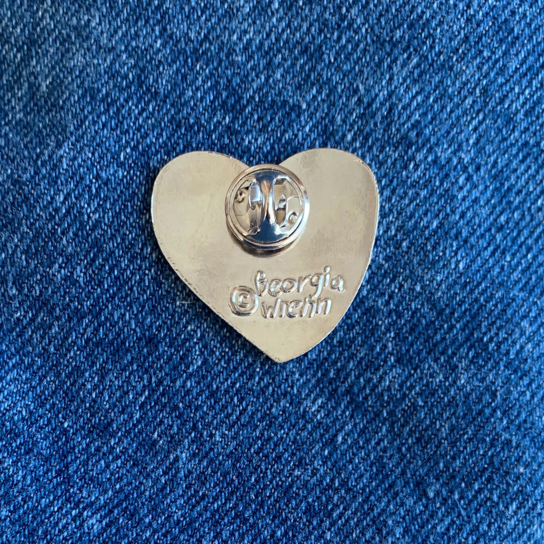 Girl Power Heart Enamel Pin